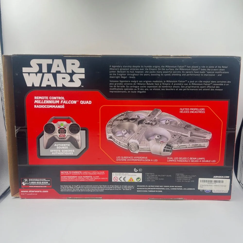 Air Hogs Star Wars:‎ Millennium Falcon Quad with Remote Control in Box